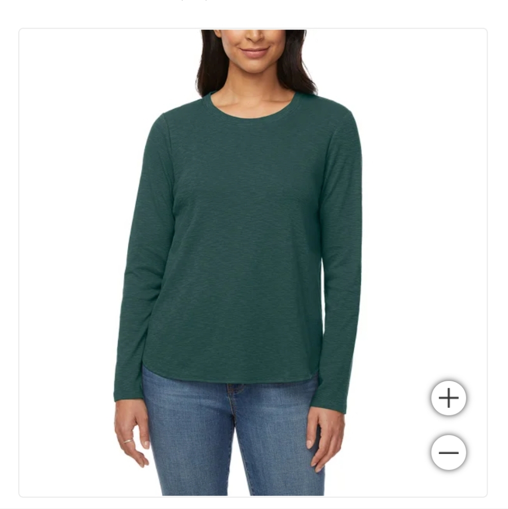 Kirkland signature slub tee small 100% cotton